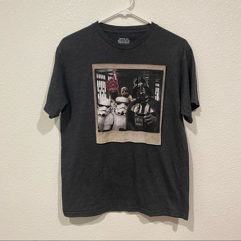 men’s star wars empire darth vader chewbacca stormtrooper short sleeve top